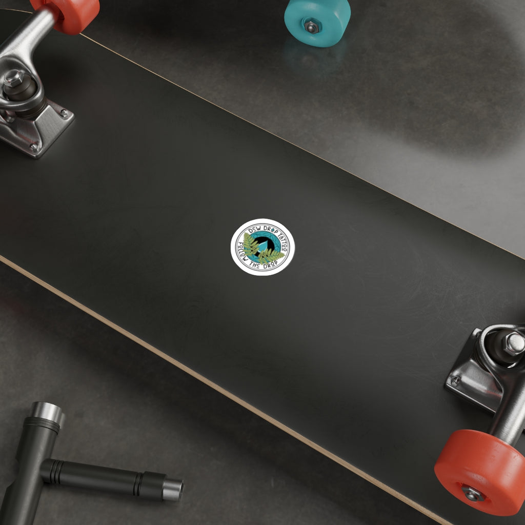 Die-Cut Sticker — 'Dew Drop Tattoo' Nature Logo (Follow The Drop)