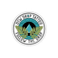 Die-Cut Sticker — 'Dew Drop Tattoo' Nature Logo (Follow The Drop)