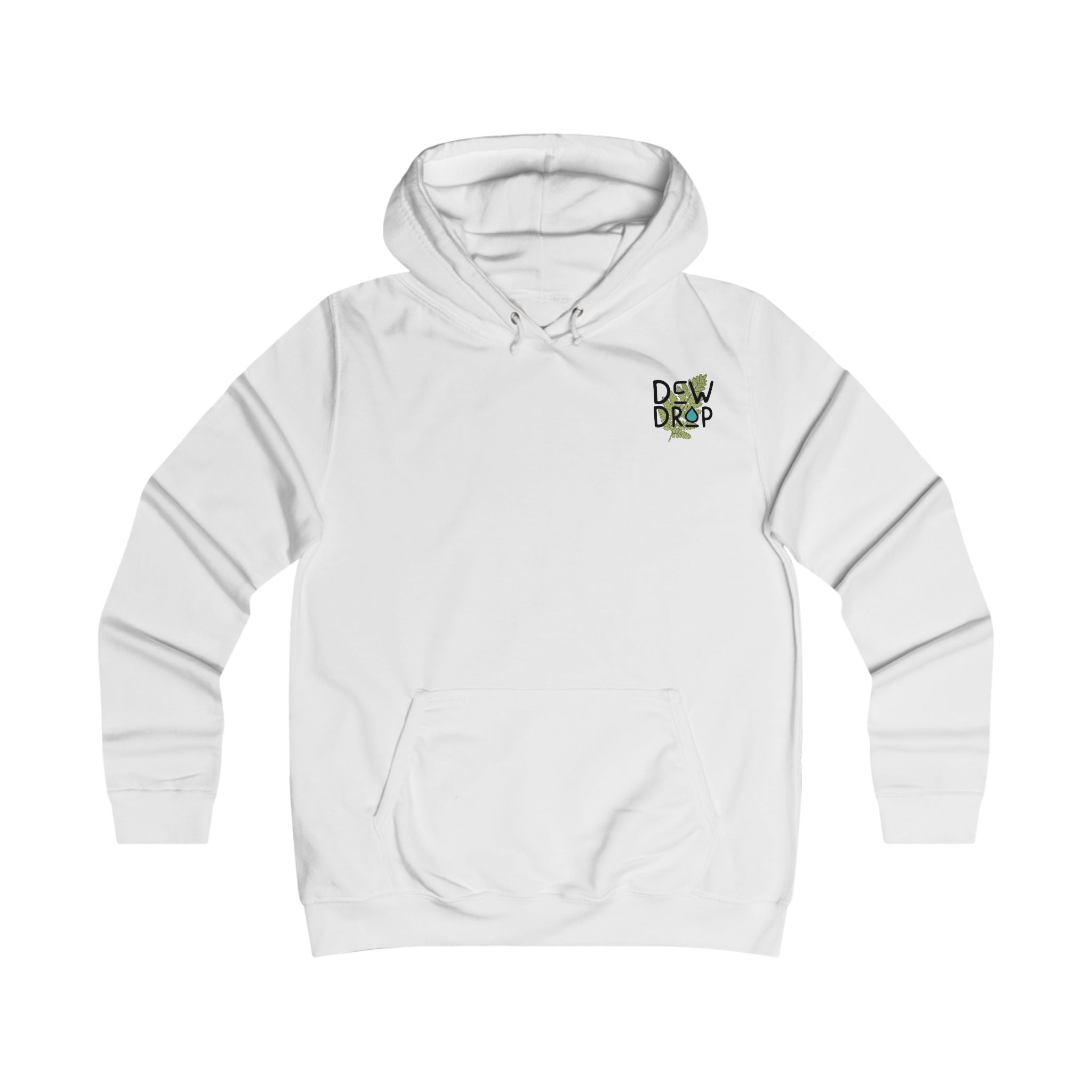 Women's Hoodie — Dew Drop Tattoo “Follow the Drop” Fern Graphic