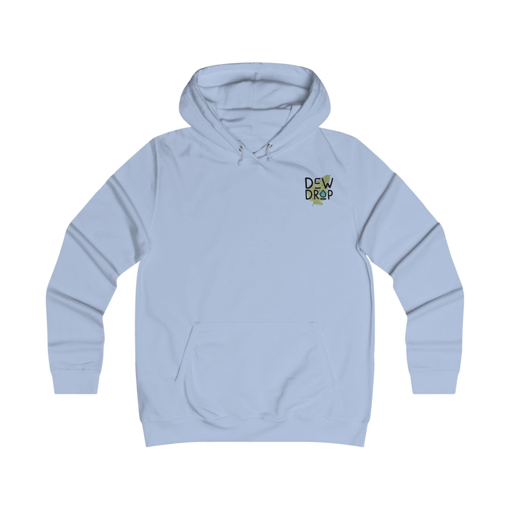 Women's Hoodie — Dew Drop Tattoo “Follow the Drop” Fern Graphic