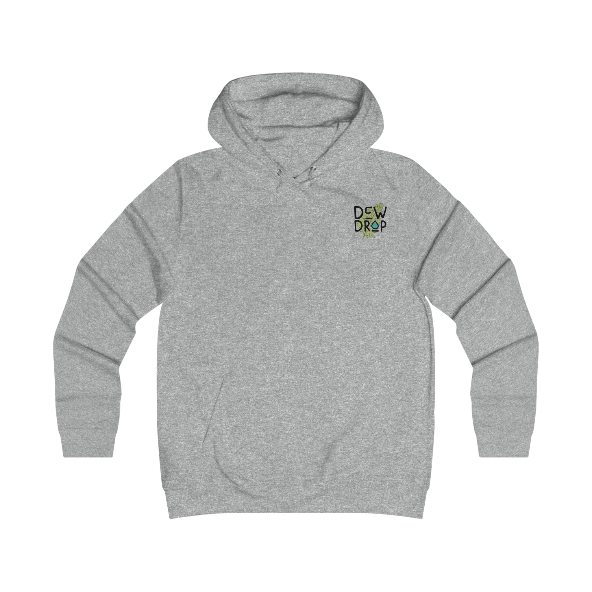 Women's Hoodie — Dew Drop Tattoo “Follow the Drop” Fern Graphic