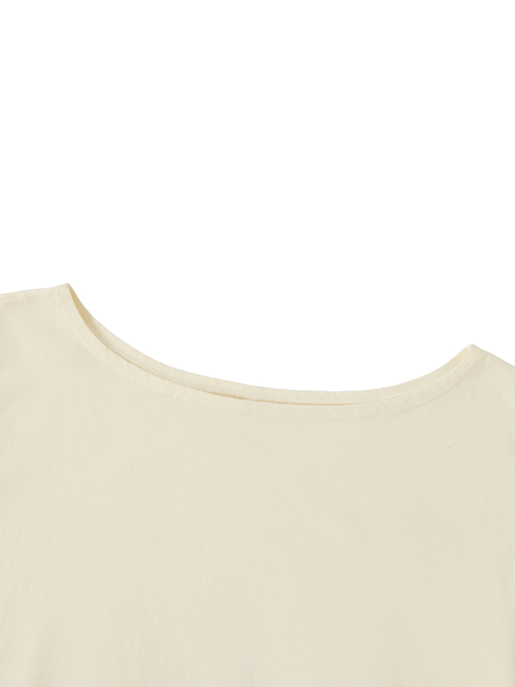 Spider Web - Off-Shoulder Rolled Hem Cotton T-Shirt