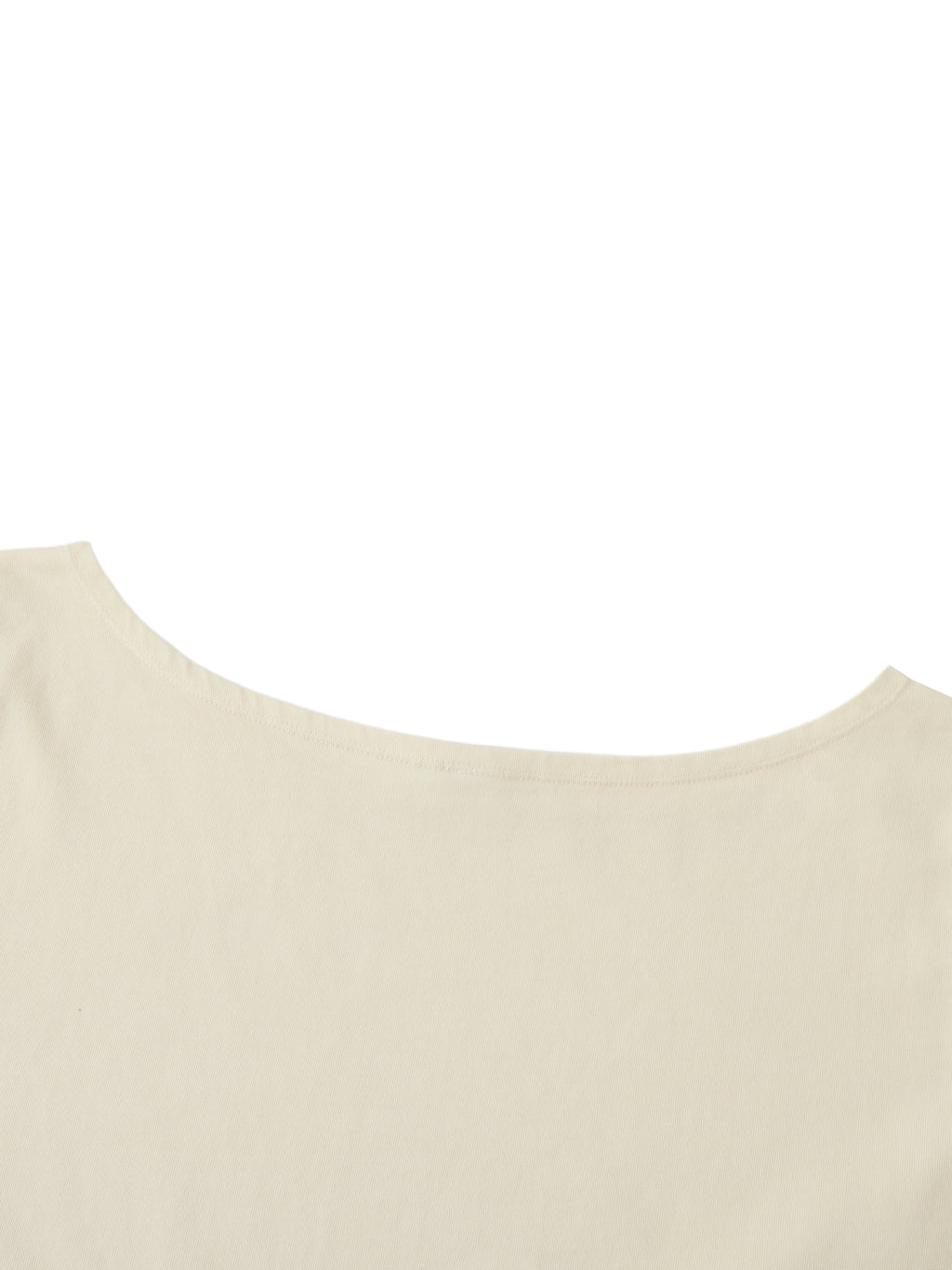 Spider Web - Off-Shoulder Rolled Hem Cotton T-Shirt